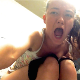 Serenity Rayne records herself taking a shit in a public restroom toilet at a grocery store. After struggling to position her camera, several plops are heard. She shows us the last of her pellets going down with the flush. 720P HD. Over 3 minutes.
